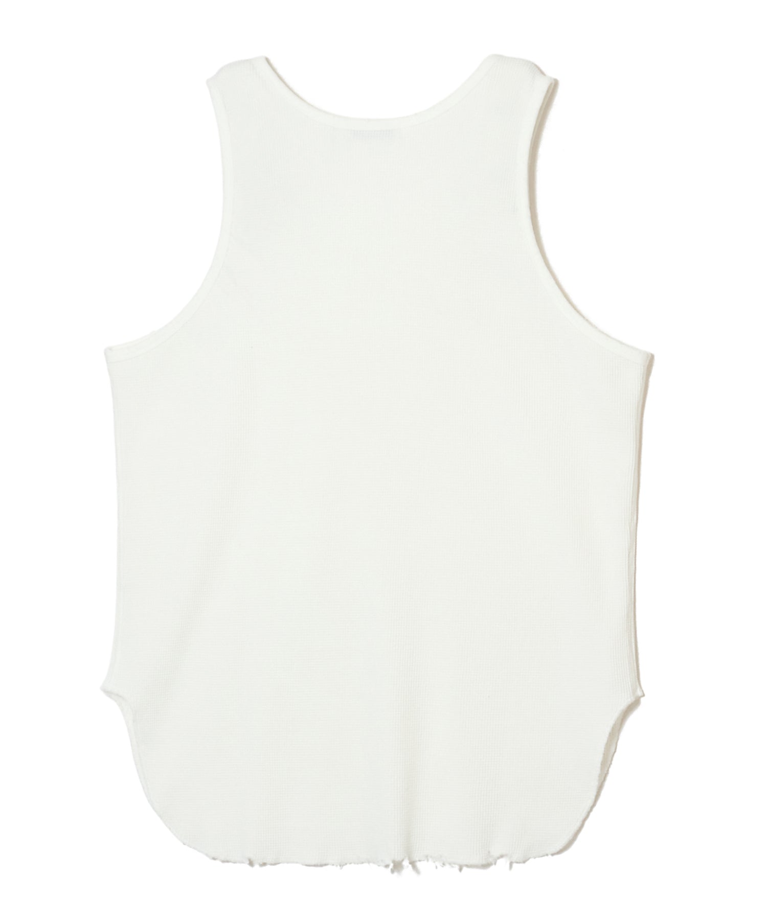 COTTON WAFFLE DAMAGE TANK TOP