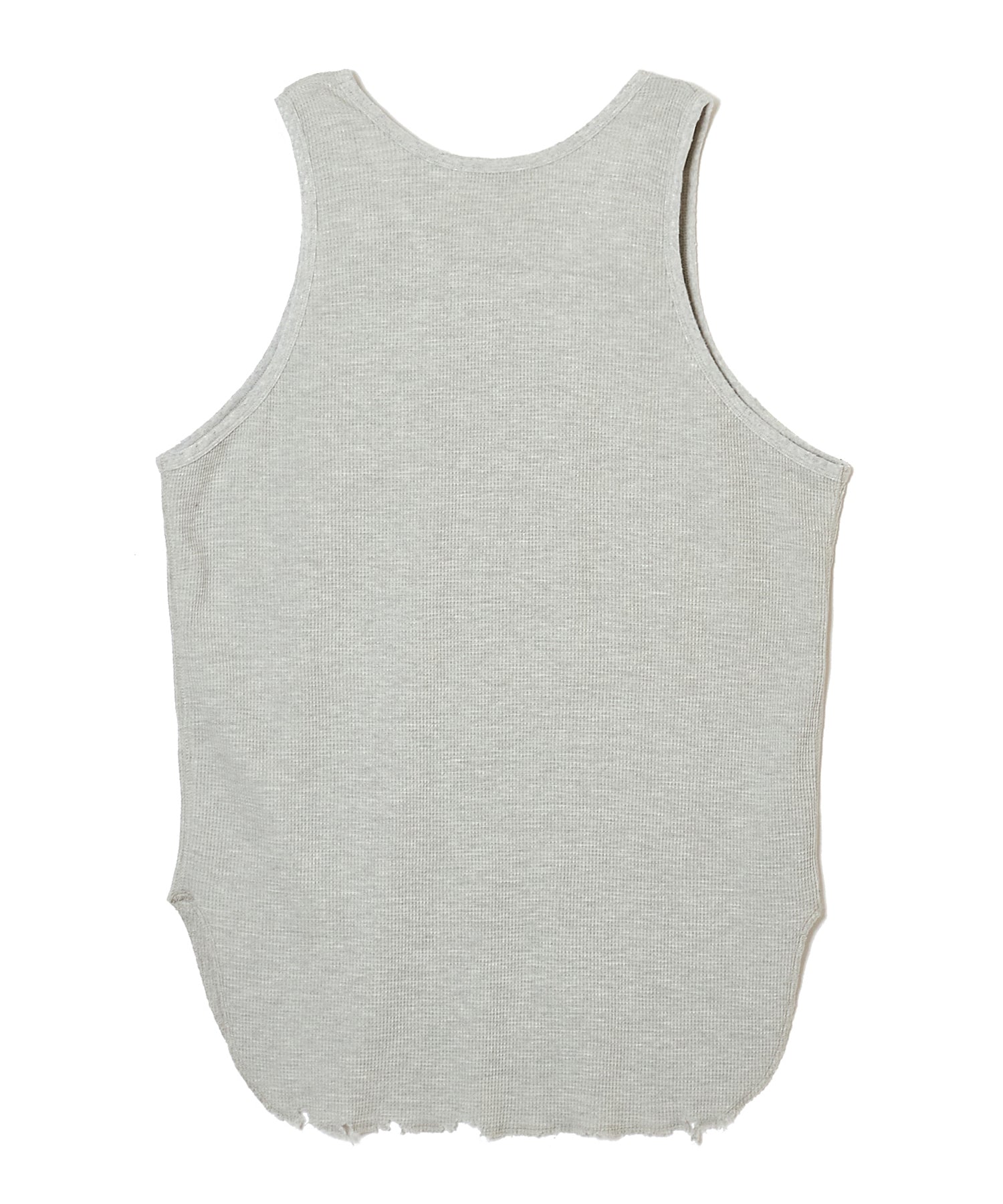 COTTON WAFFLE DAMAGE TANK TOP
