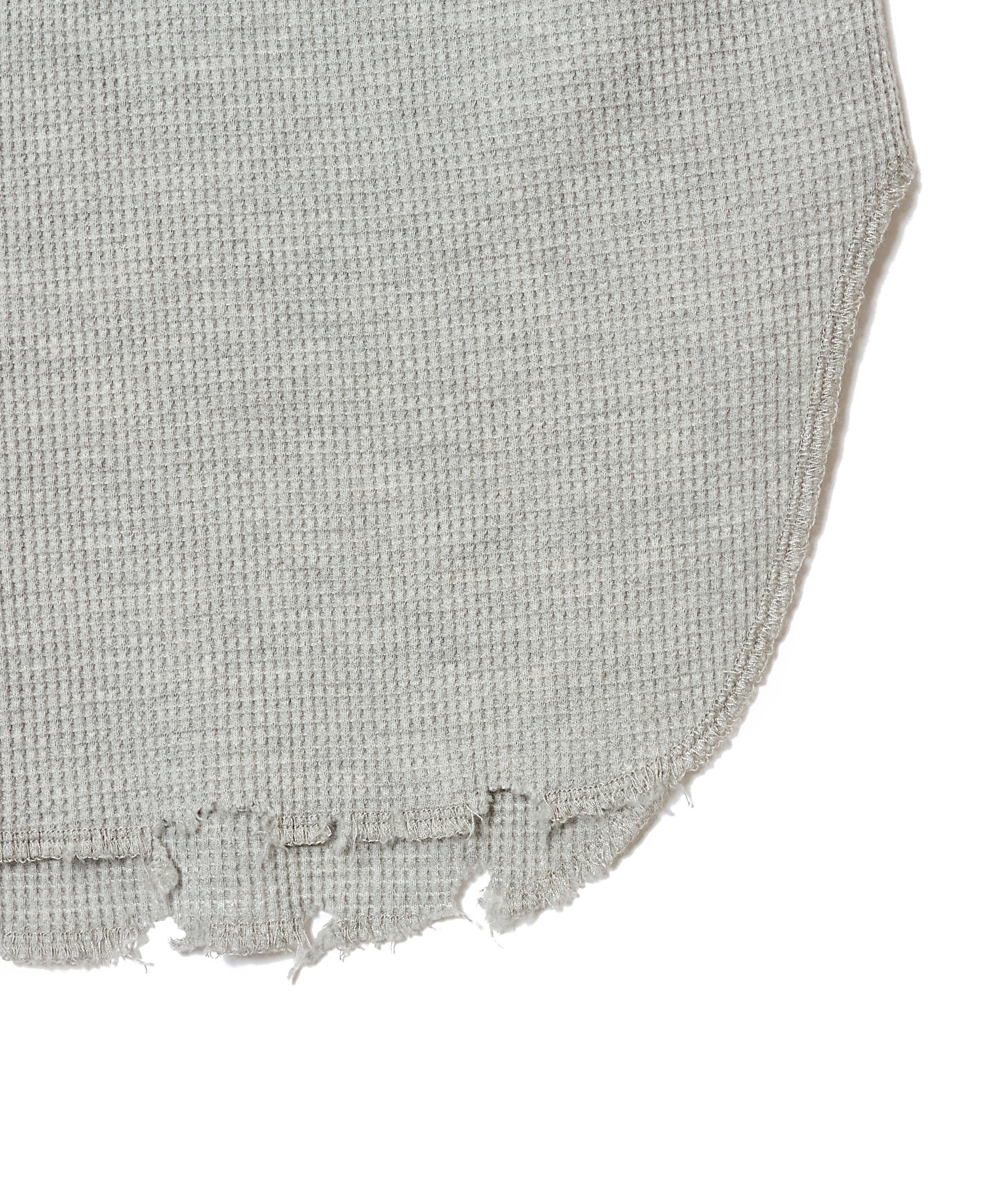 COTTON WAFFLE DAMAGE TANK TOP