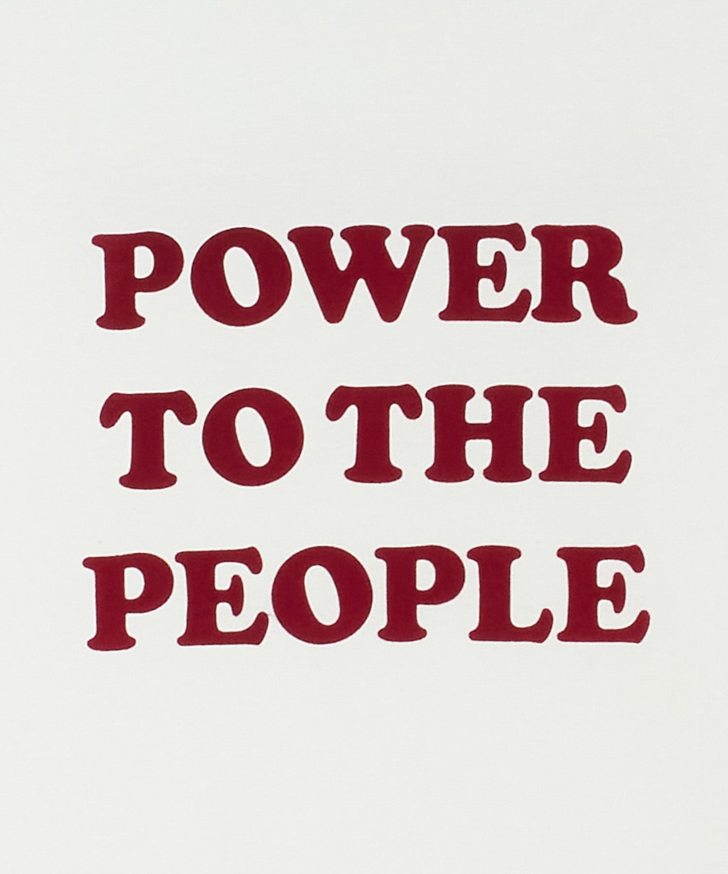 POWER TO THE PEOPLE RINGER T SHIRT