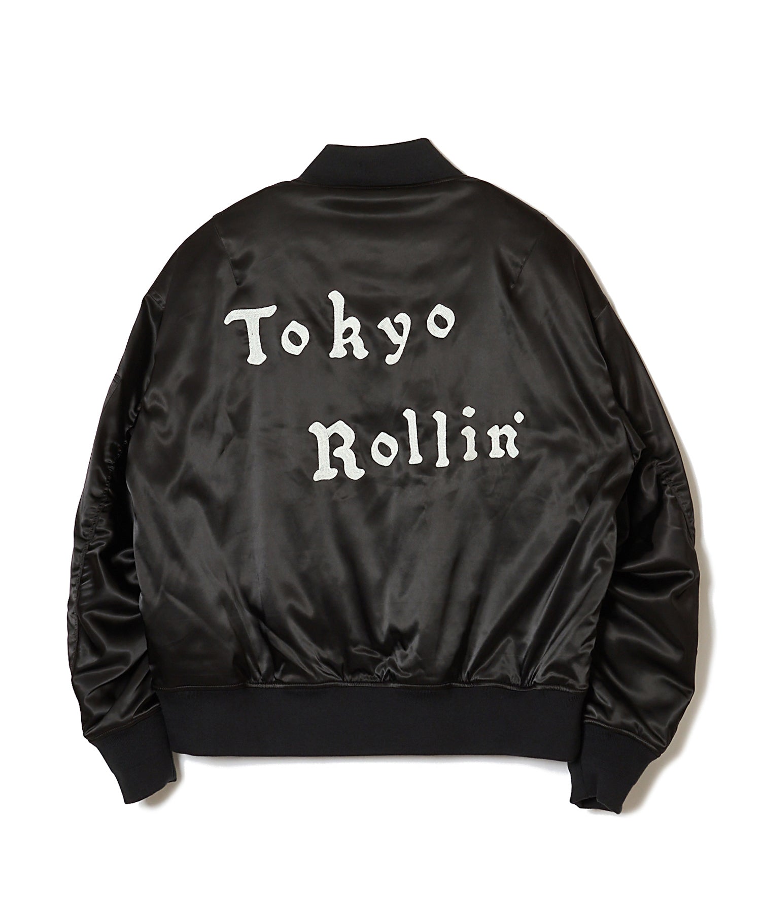 MA1 EMBROIDERY SATIN JACKET