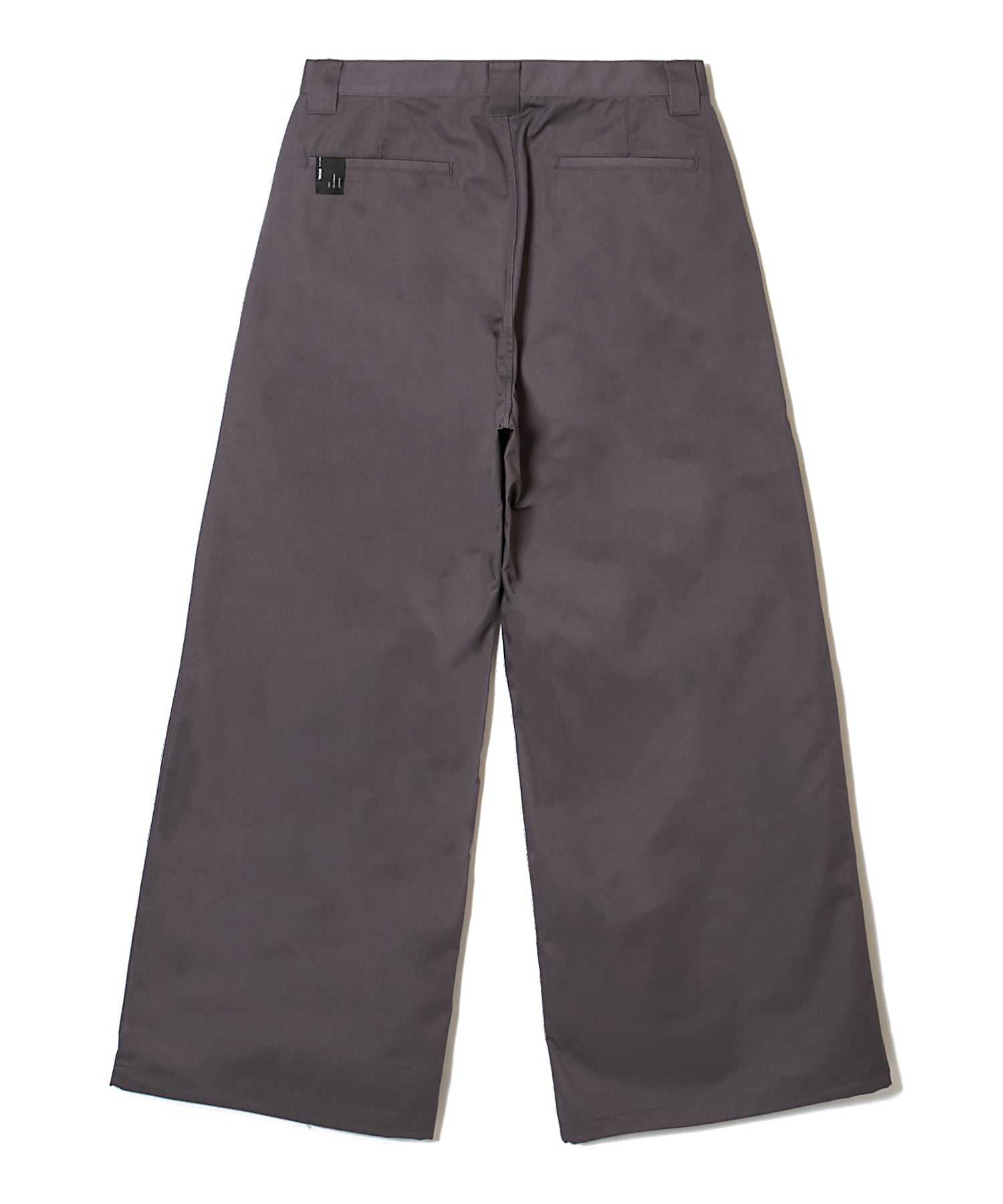 WIDE TC TWILL PANTS WITH DRAWSTRING HEM