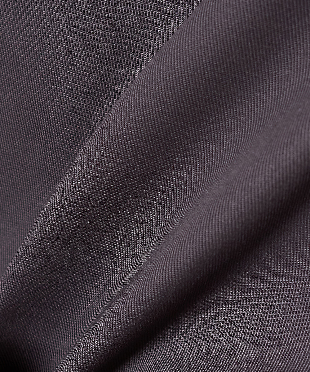 WIDE TC TWILL PANTS WITH DRAWSTRING HEM