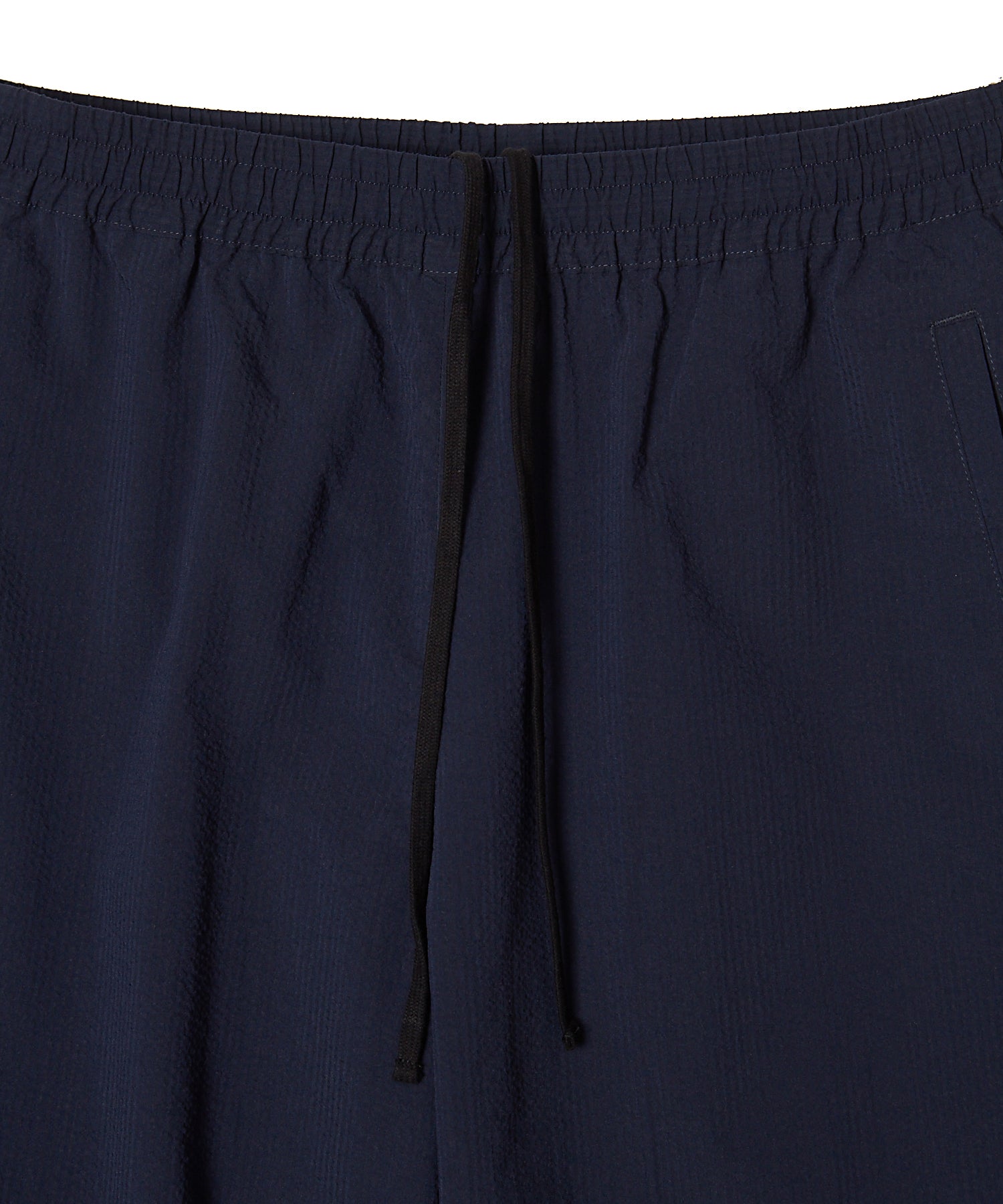 SEERSUCKER EASY PANTS WITH ELASTIC HEM