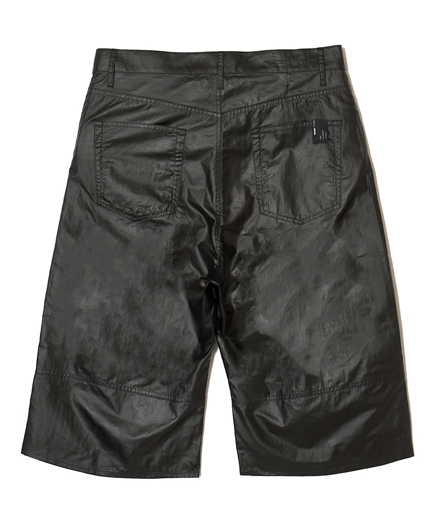 GLOSSY WIDE CROPPED PANTS