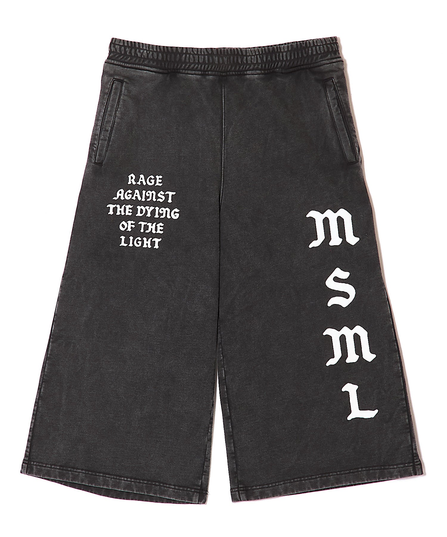 GARMENT DYED SWEAT CROPPED PANTS