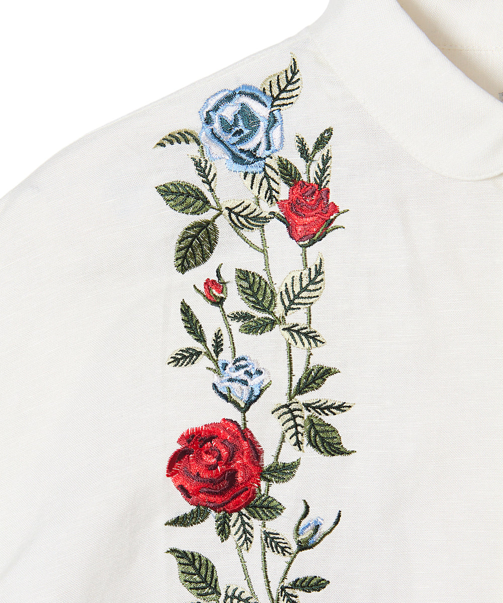 LINEN RAYON EMBROIDERY SHIRT