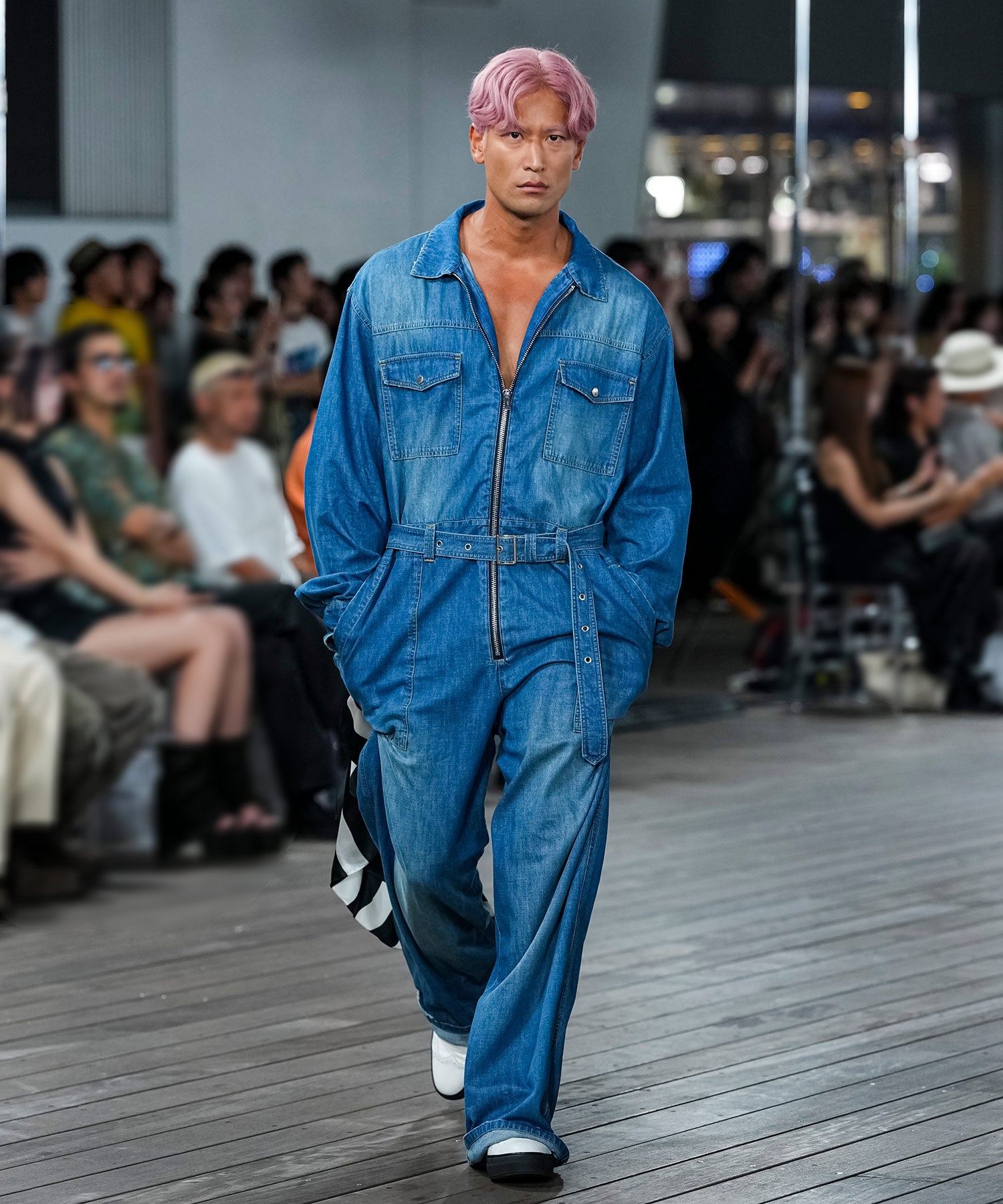 DENIM JUMPSUIT / VINTAGE WASHED