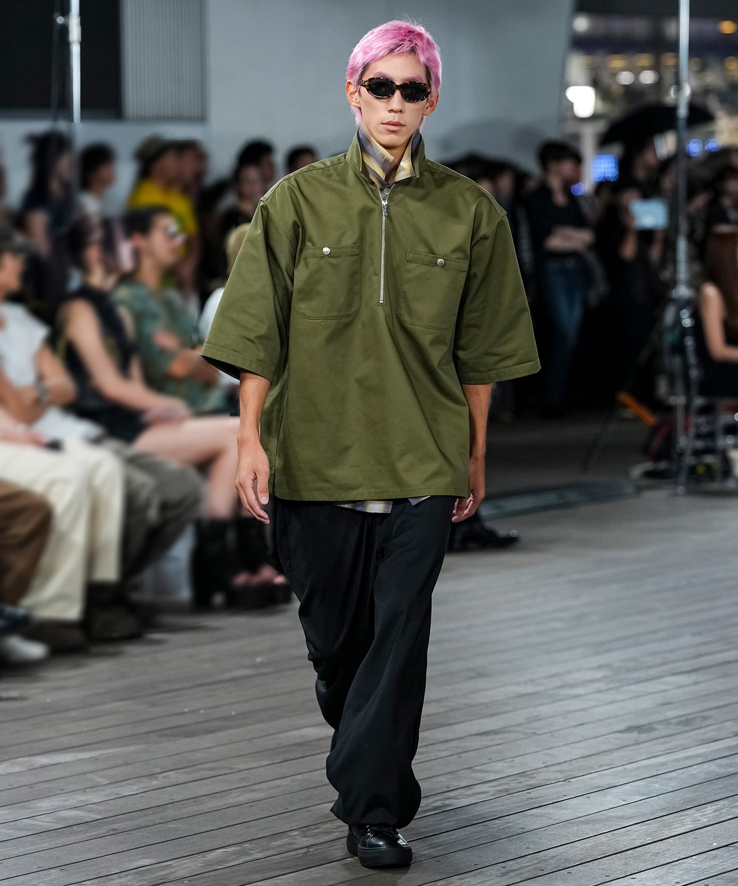 BANDANA HALF ZIP SHIRT