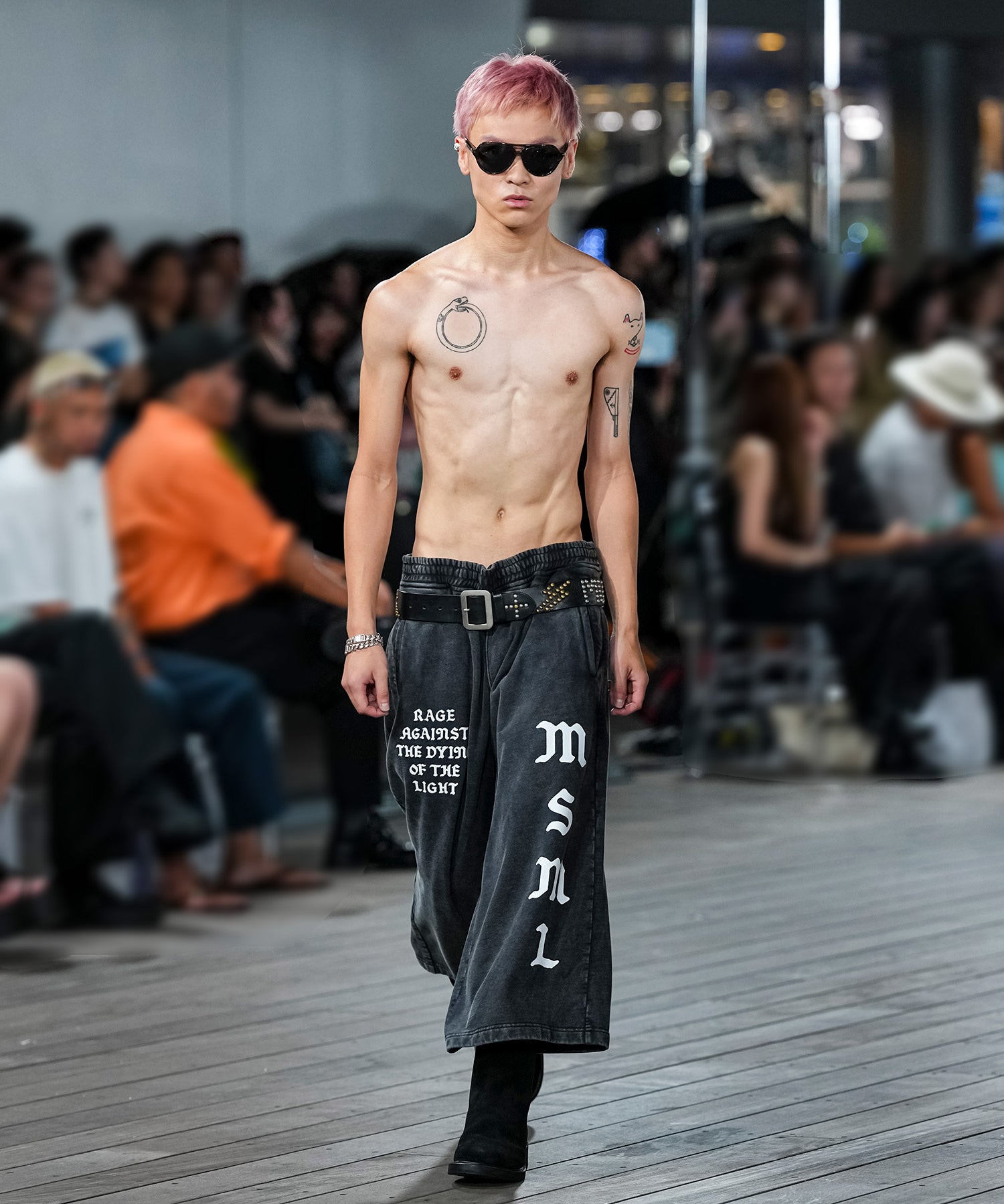 GARMENT DYED SWEAT CROPPED PANTS