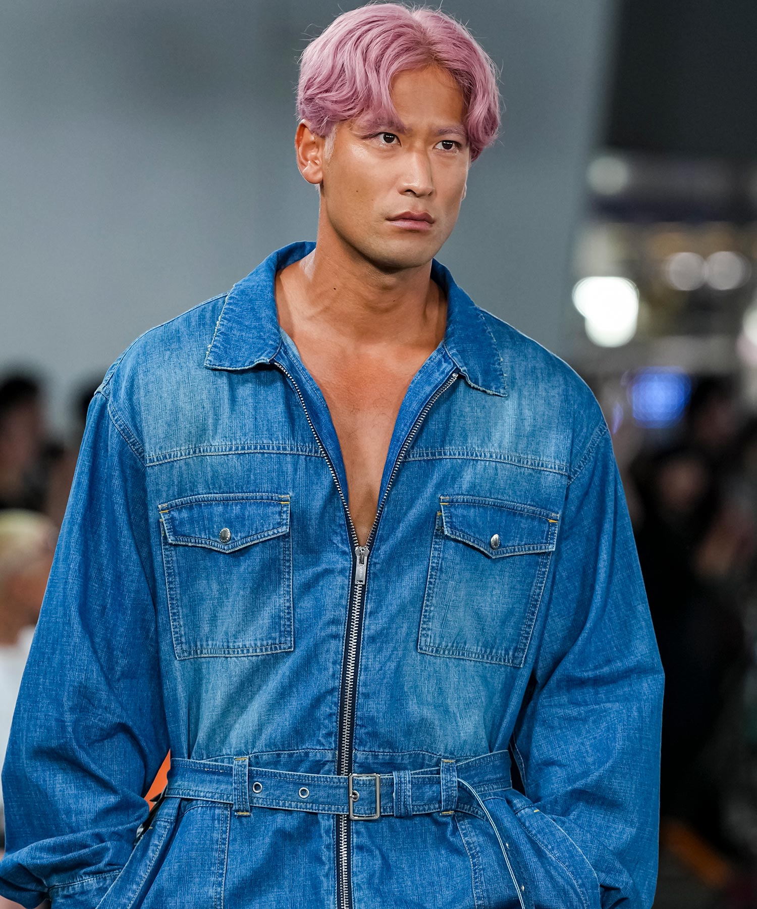 DENIM JUMPSUIT / VINTAGE WASHED