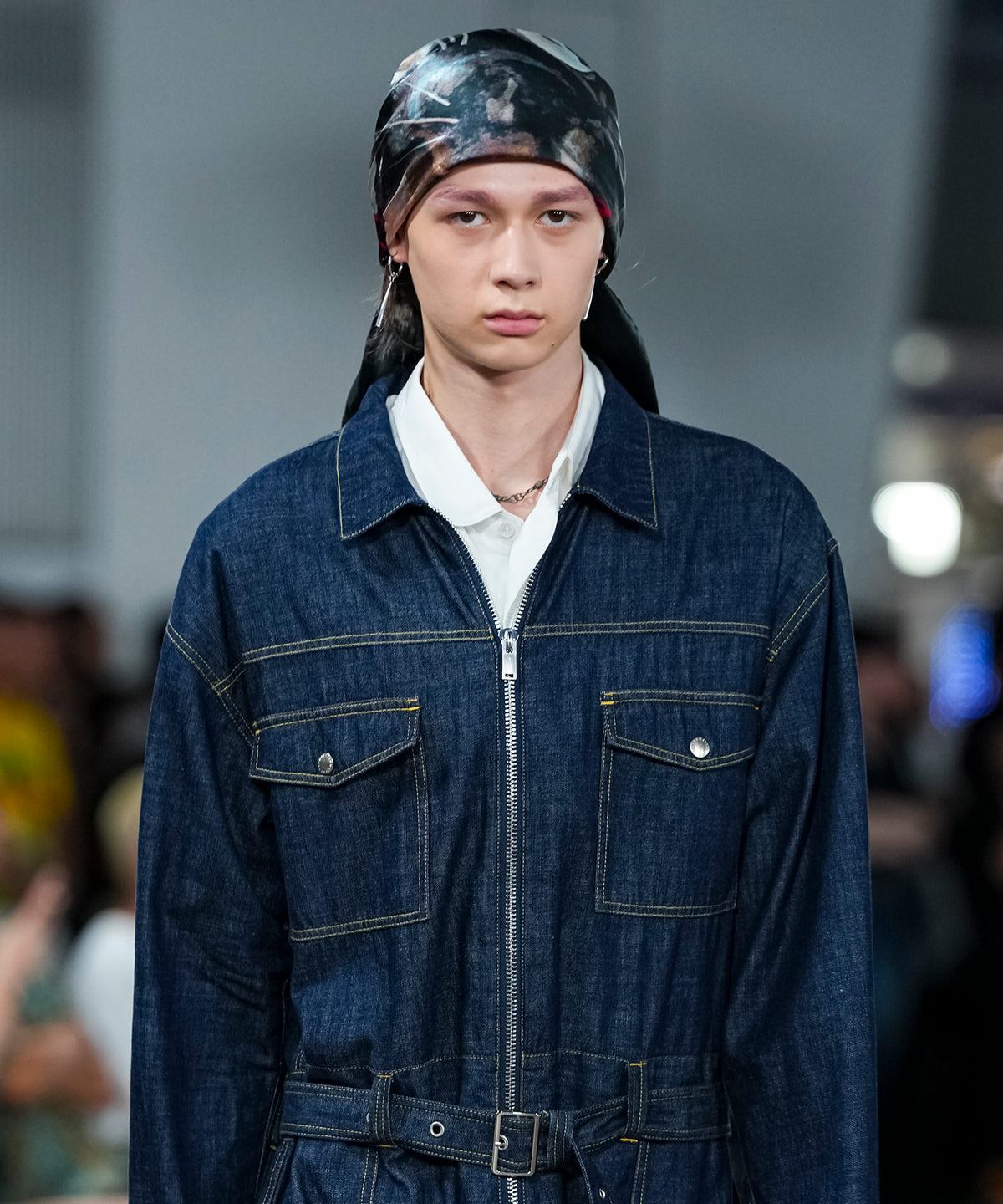 DENIM JUMPSUIT / ONE WASHED