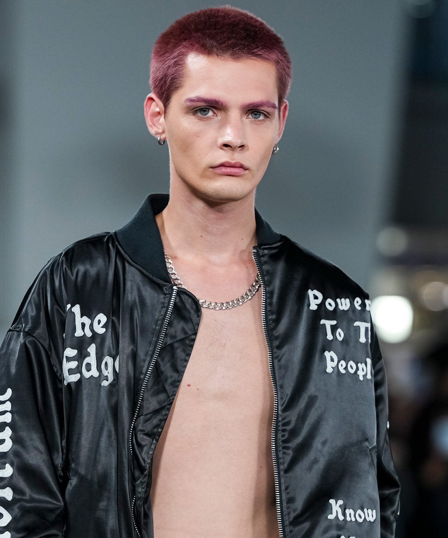 MA1 EMBROIDERY SATIN JACKET